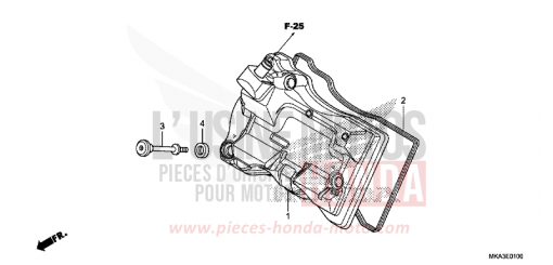 CYLINDER HEAD COVER NC750XDG de 2016